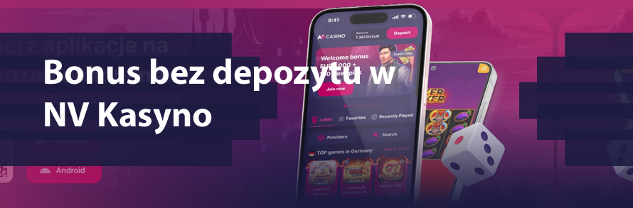 Bonus bez depozytu w NV Kasyno – darmowa gra w 2026 roku